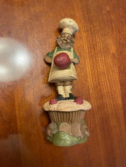 Gnome Baker Figurine By Thomas F Clark 