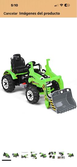 Kids Ride-On Electric Tractor with Front Loader
