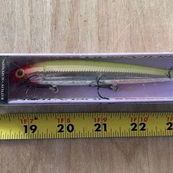 Rapala Husky Jerkbait, HJ-12, Suspending Stickbait, Bass, Halibut, Bonito Lure, Clown..New  