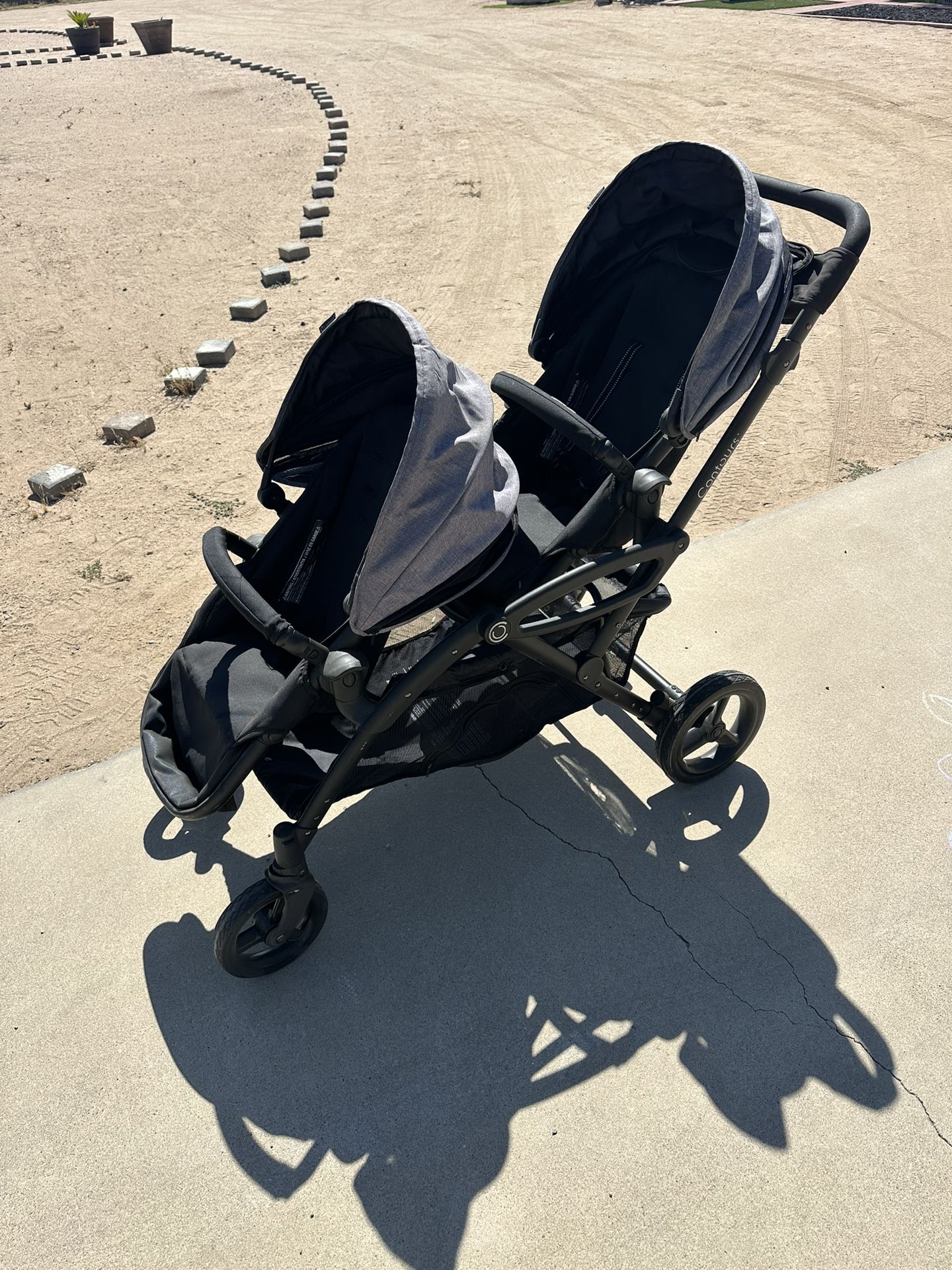 Options Elite Double Stroller (Tandem Stroller) Infant