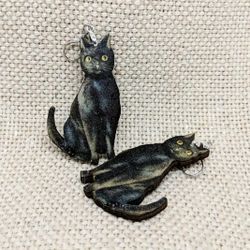 Black Cat Earrings