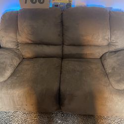 Reclining two seater couch