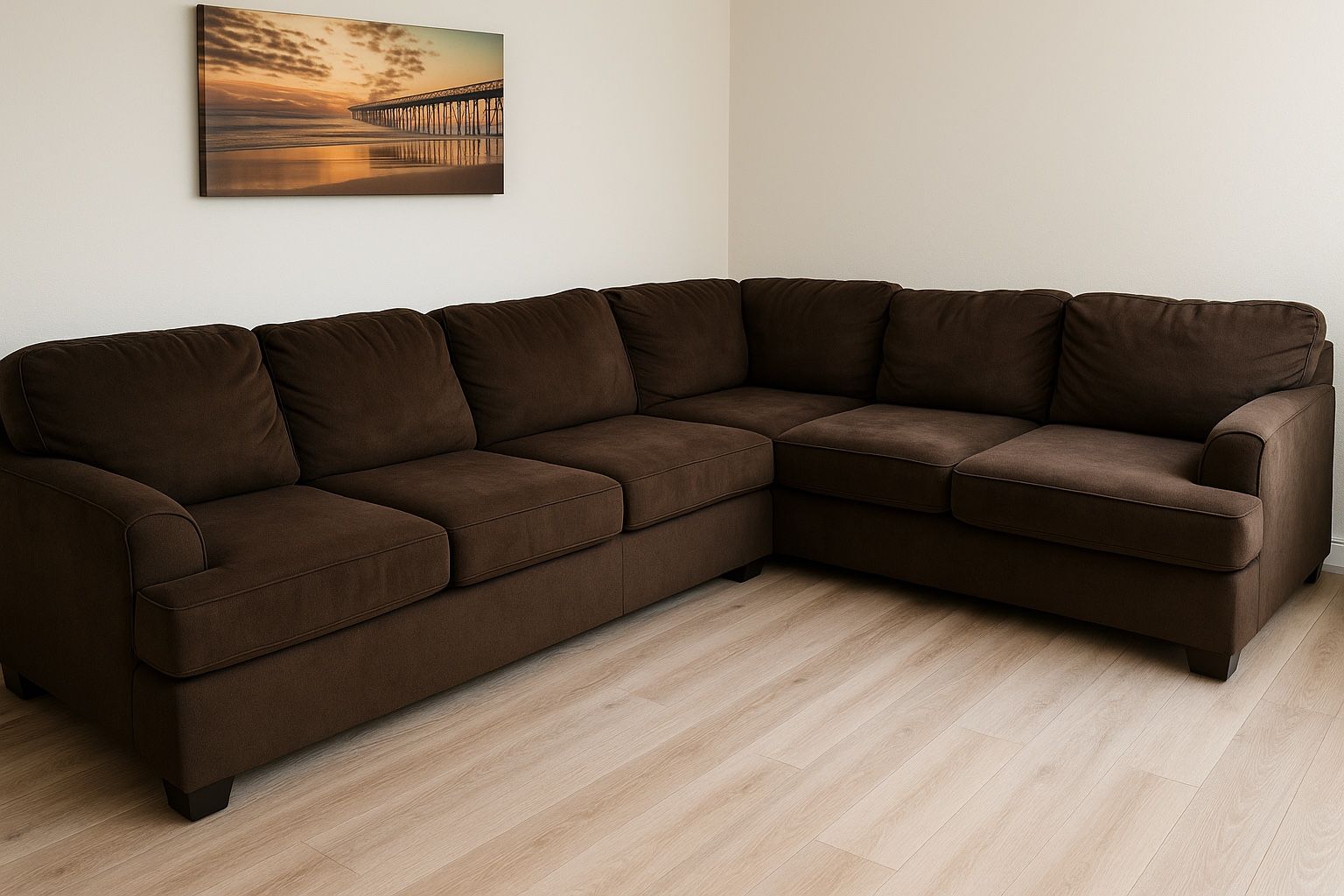 Full Sofa/ With Bed Frame + Nearly New Mattress (Plastic Still On) – Great Condition