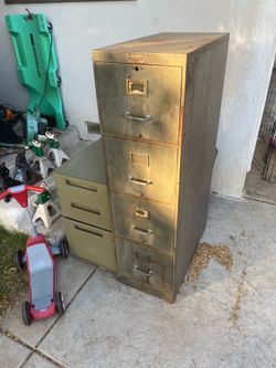 Old military filing cabinet