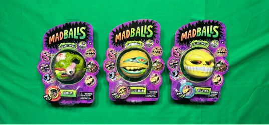 Madballs 1st Edition 2016 Just Play Sealed Lot Slobulus, Dust Brain, Skull Face