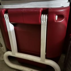 Red Cooler (Has Wheels)