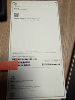 Apple iPhone 17 black 256 gb