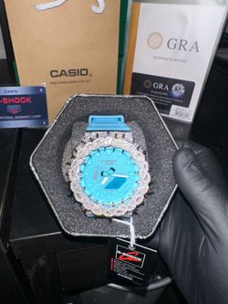 Iced Out G-Shock (Certified Moissanite)