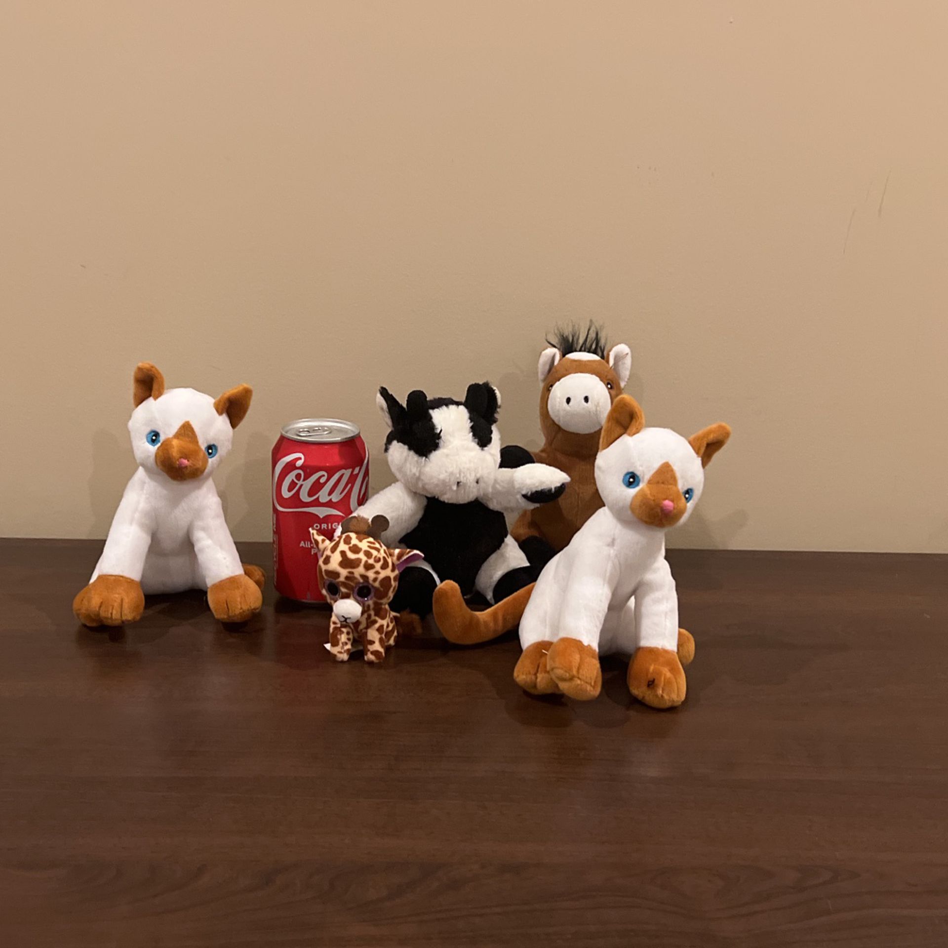 Stuffed Animals For Kids (Soda Can For Size Reference)