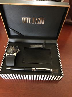 Watch wallet and pen set