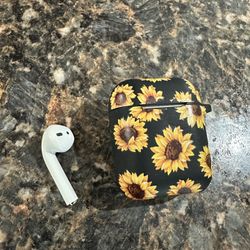 2nd Generation Air Pod Left ear only With charger Case