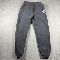 White Fox Vol. 3 Sweatpants Womens S Gray Puff Print Joggers Comfy Boutique#2449