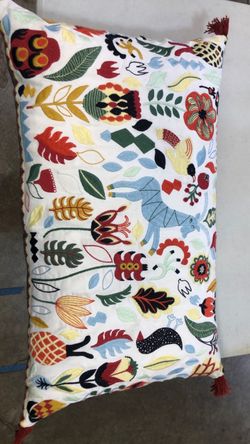 Colorful, festive pillow