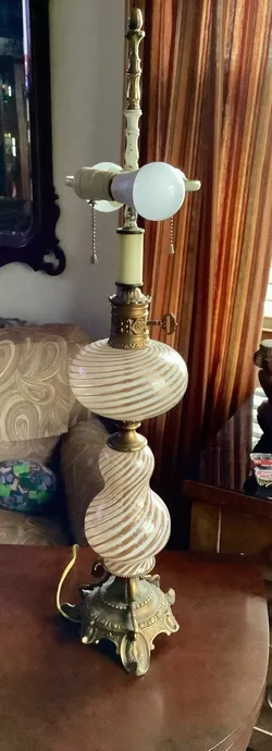 Italian Murano Glass Lamp By Dino Martens