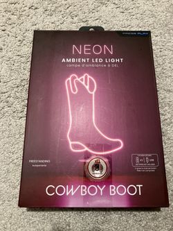 Neon Pink Cowboy Boot 