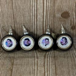 Elvis Presley The Bradford Exchange 1999 Porcelain Ornaments Set Of‎ 4