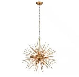 New in Box Chloe 24 in. W 12-Light Shiny Bronze Sputnik Sphere Chandelier