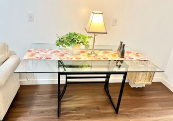 Tampered Glass Dinning Table - Sit 8 People