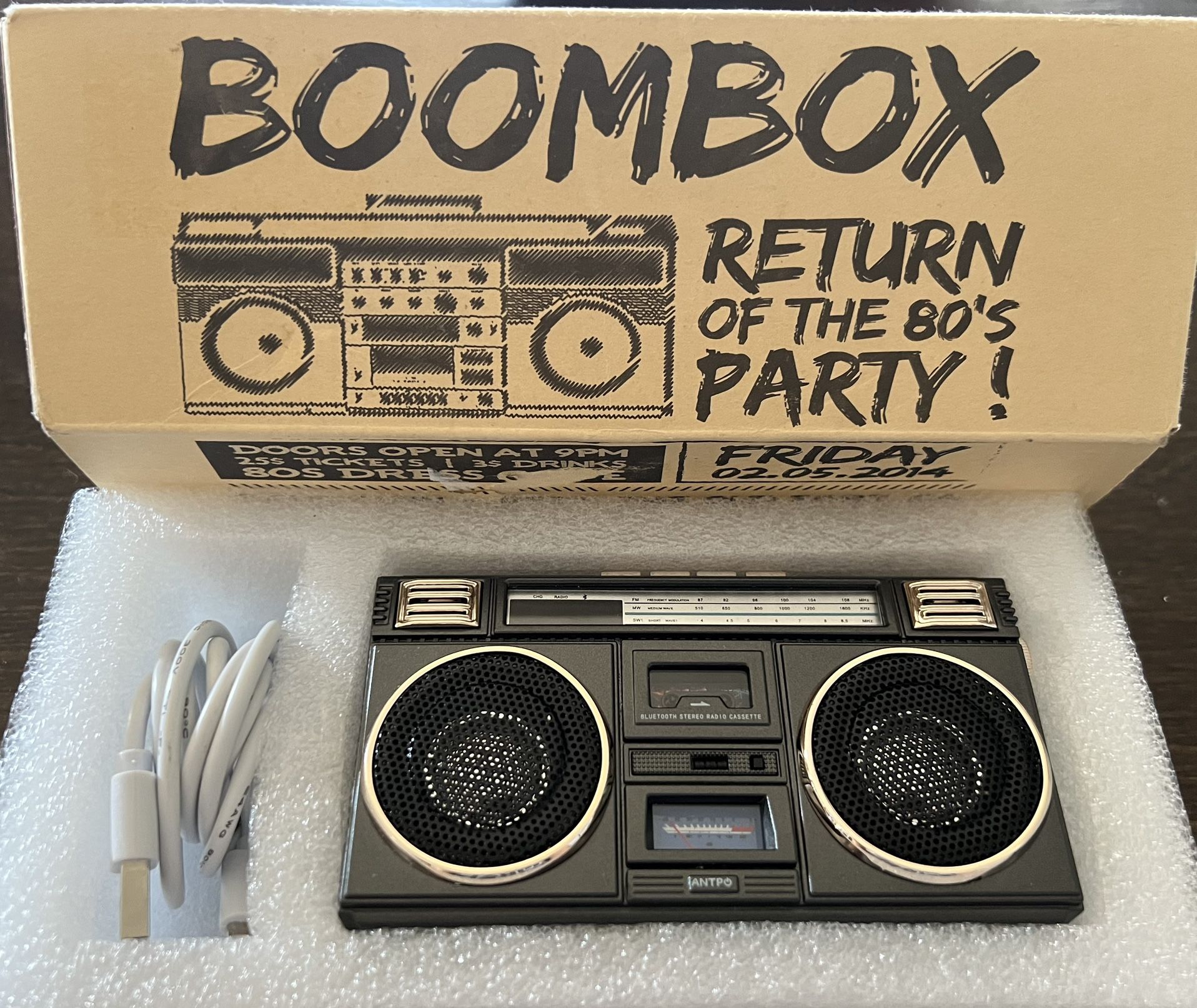 New Mini Bluetooth Boombox Stereo Speaker