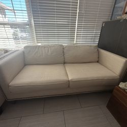 Beige Sofa Loveseat Armchair Ottoman Set