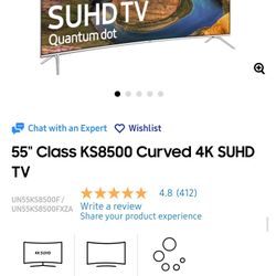 55in Smart Curve 4k Suhd Tv