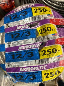 New MC metal clad cable 12/3
