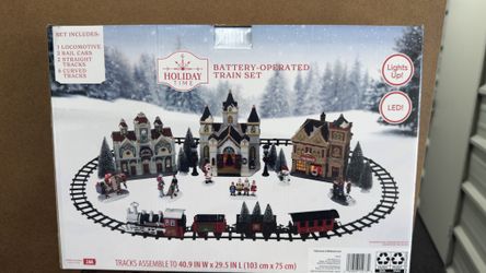 Battery Operated Train Set Christmas Decoration 