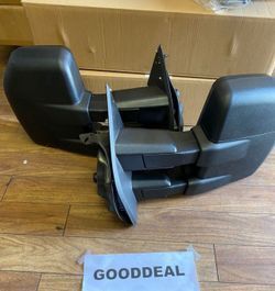 #51 Fit 15-20  Ford F-150 F150 Extendable Manual  Towing Trailer Mirror Left+Right Towing Side Mirrors Pair