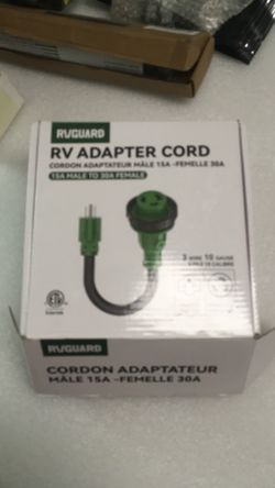 RV Adapter 15A to 30A