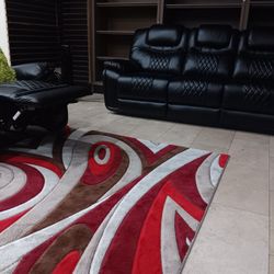*Weekly Feature!!!*---Charming Santiago Black Leather Reclining Sets---Now $1599!!!---Delivery And Financing🤝