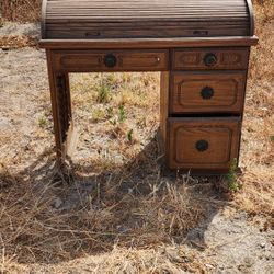 Antique Roll Top Desk