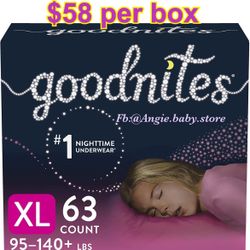 Goodnites Size XL Girls 