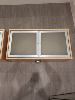 Wall Cabinets with Glass Doors (2)