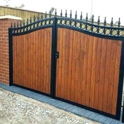 Gate De Metal Y Madera 