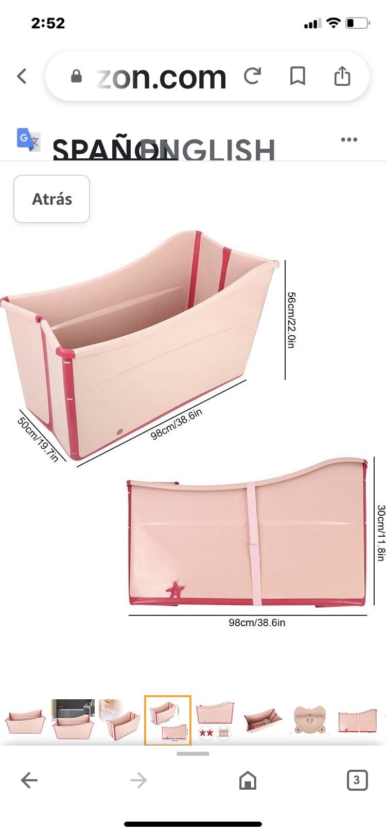 Portable & Foldable Bathtub.