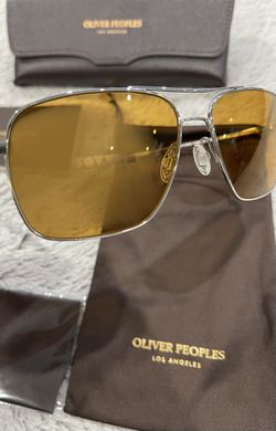 OLIVER PEOPLES CLIFTON OV 1150S SILVER/AMBER BROWN POLARIZED 58mm BURN  NOTICE for Sale in Clifton, NJ - OfferUp