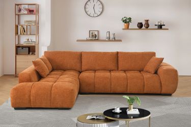 Lounge Style L-shaped Modular Chaise Sectional Sofa Couch