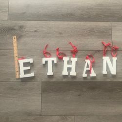 5 Inch Letters, “Ethan”