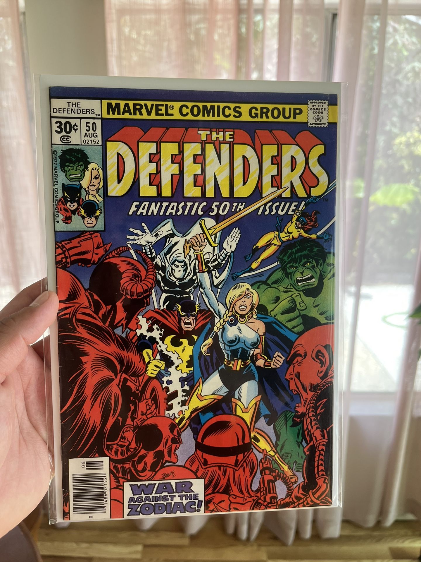 The Defenders #50 issue First appearance of the Zodiac; Death of Scorpio
