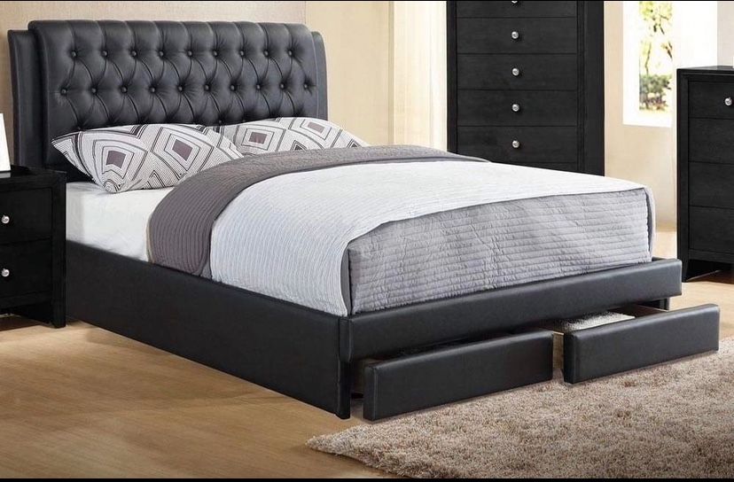 King Size Storage New Bed With Nice Mattress Sale.