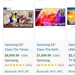  65" Samsung Model un65js9000f SmartTv