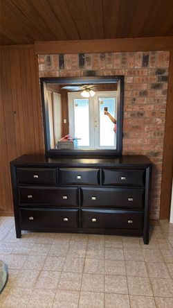 Dresser with mirror