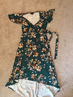 Green Wrap Dress