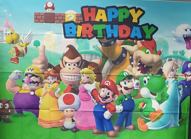 Super Mario Birthday Party Supplies 
