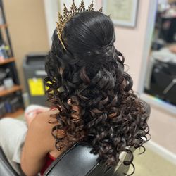 Quinceañera Crown (maquillaje Y Peinado)