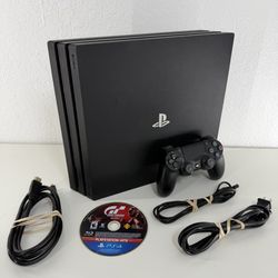 Sony PlayStation 4 Pro CUH-7215B 1TB Console Controller Game Cords Bundle Tested