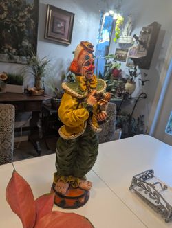 1966 Vintage Clown Statue Collectable