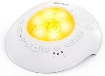 White Noise Sound Machine with Night Lights | 6 Relaxing & Soothing Nature Sounds and Auto-Off Timer | Portable Noise Machine Baby & Kids Sleep Therap