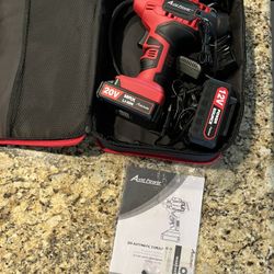 New Avid Power Tire Air Compressor With Carrying Case, Rechargeable Battery, DC adapter and Digital Power Gauge