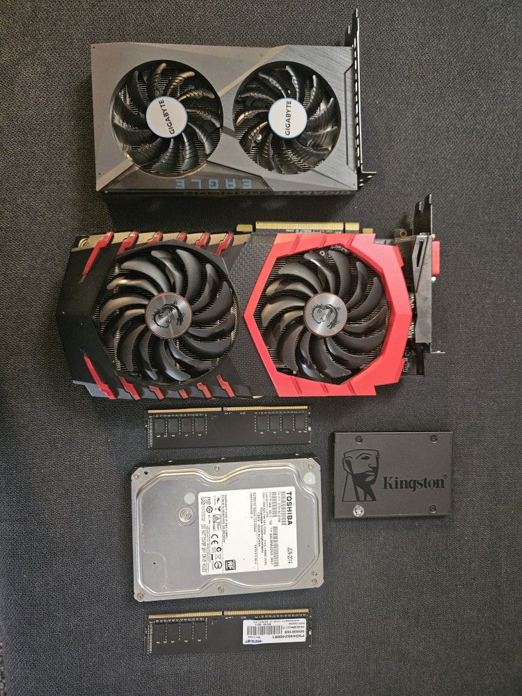 Selling computer parts as a bundle.